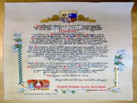 Diploma Medalla de las Cortes de Aragn