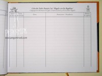NDICE DE UN LIBRO DE FIRMAS CON ADORNOS ALEGRICOS