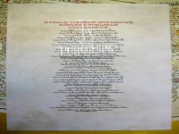 ARAGONUM TERRITORII PRAESTANS COROGRAPHIA-Caliorama de las Comarcas de Aragn (reverso) - Mapa en pergamino