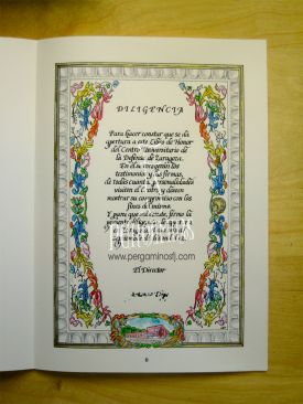 LIBRO DE HONOR -Apertura de diligencias