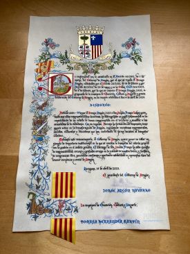 DIPLOMA ACREDITATIVO DEL PREMIO DE ARAGÓN PERSONALIZADO - Gobierno de Aragón