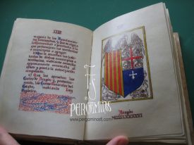 EDICIÓN SINGULAR DEL ESTATUTO DE AUTONOMIA DE ARAGÓN, vista del interior.