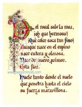 POEMA CON LETRA CAPITULAR